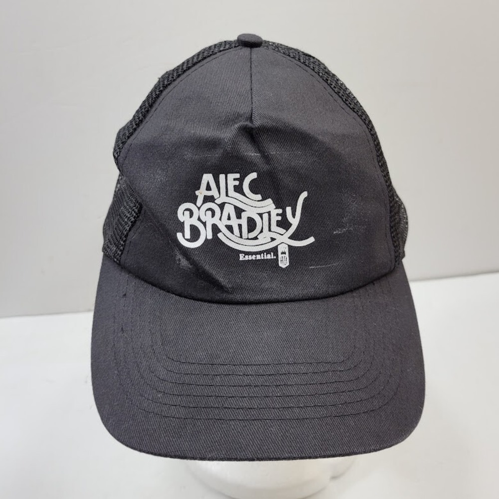 Alec Bradley Essential Cigars Hat Cap Snap Back Black Mesh Back Mens